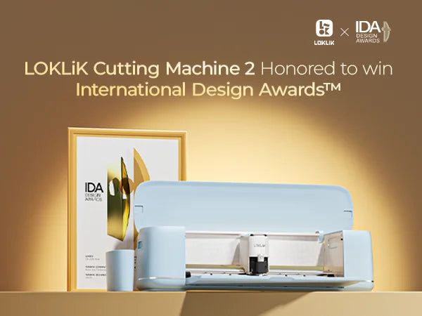 LOKLiK Vinyl Cutter Machine 2- Smart Die Cutting Machine for Crafts Customized Cards Compatible with iOS Android Windows Mac