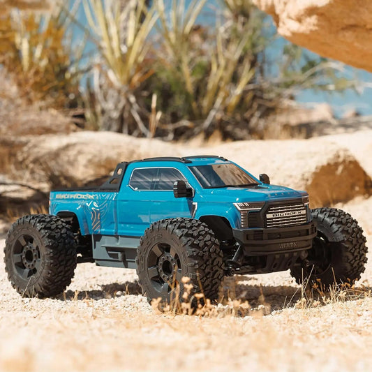 1/10 Big Rock 4X4 223S BLX BRUSHLESS Street Truck RTR with DSC, (Blue), ARA4312V4T3