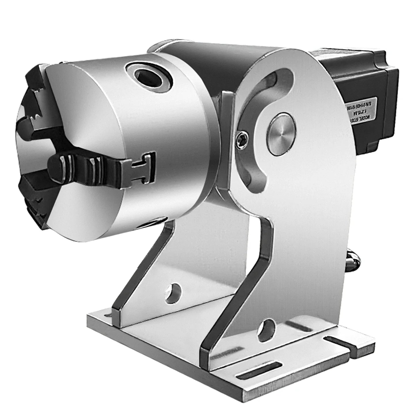 SIHAO 3 Claws Rotary Axis for Fiber Laser Marking Machine – 80mm Max Rotation Diameter Engraving Rotary Device for Nameplates
