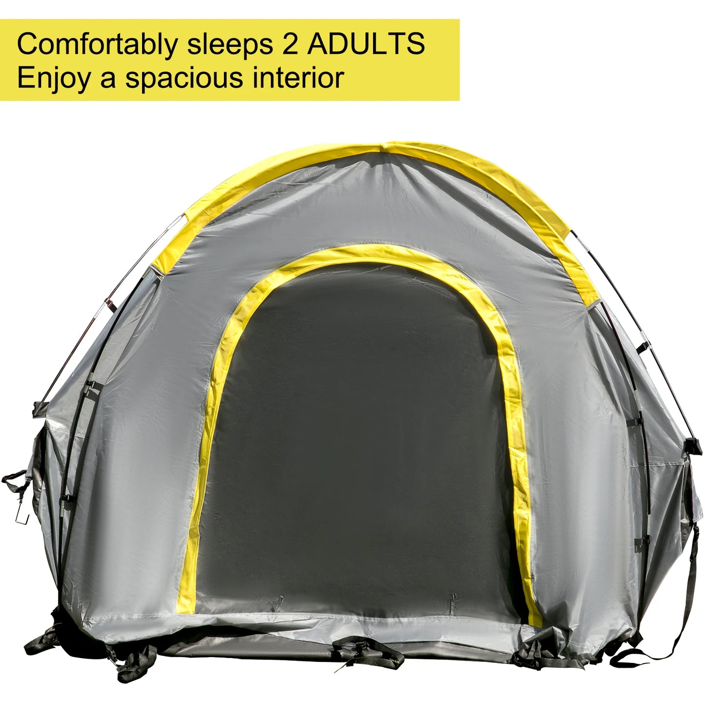 SucceBuy 5-8 FT Waterproof Truck Tent Car Accessories Bed for Full/Mid Size Truck 2-Person Sleeping Capacity for Camping Hiking