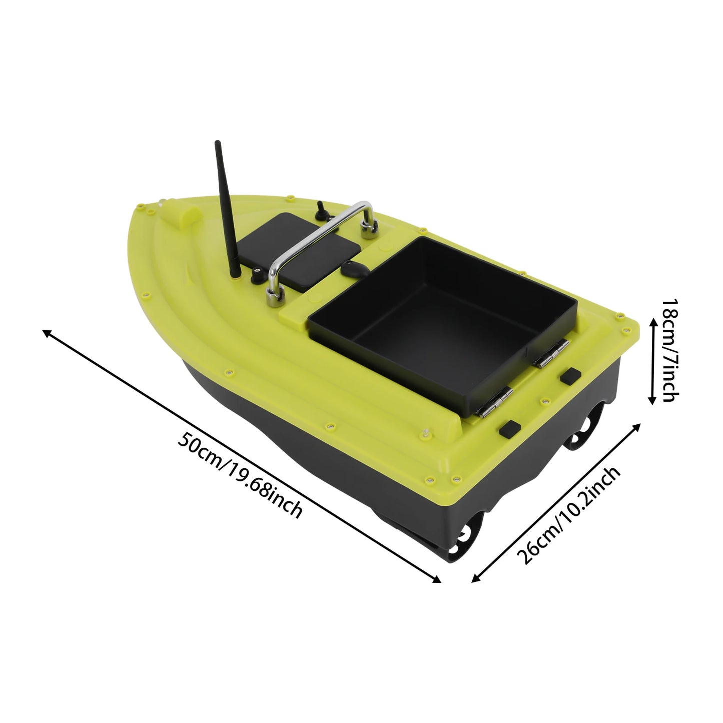 Fishing Bait Boat Remote Control Bait Boat with LCD Display, Remote Control Fish Bait Boat for Fishing US Standard