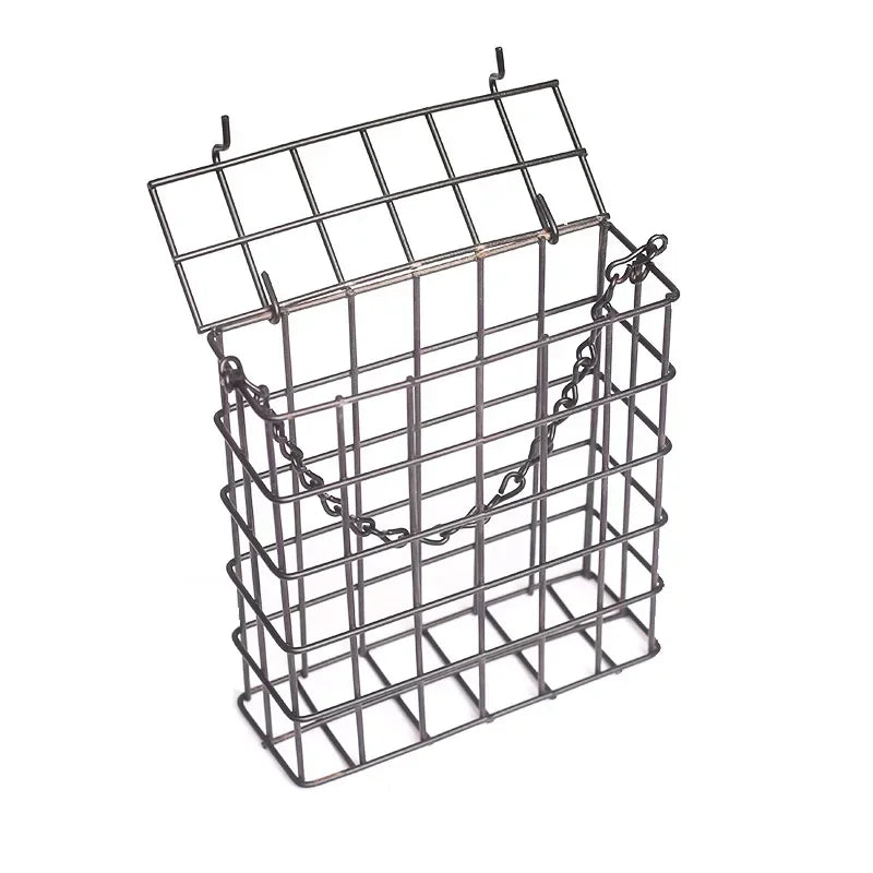 Suet Bird Feeder Cube Cage Food Container Outdoor Hanging Wild Birds Parrot Feeding Tree Portable Fruit and