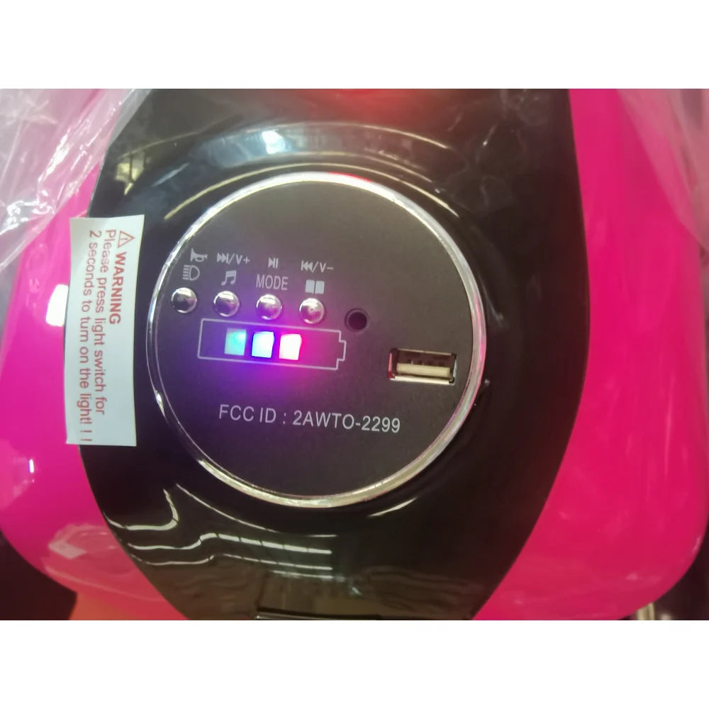 12V Electric Motorcycle Kids Ride-On Car for 3-6 Years Boys Girls 3-Wheel Colorful Flashing Light Wheels Outdoor Fun Gift