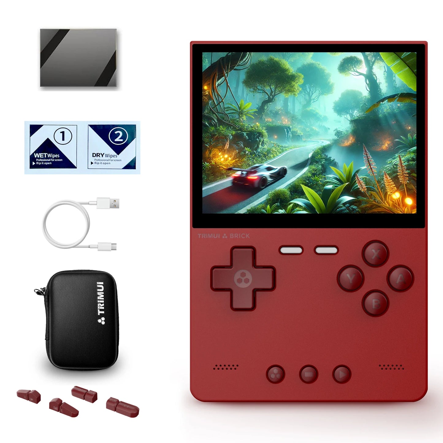 Trimui Brick Retro Handheld Gaming Console - 3.2-Inch HD IPS Screen, Allwinner A133P Chip, Supports Up to 1TB Expansion