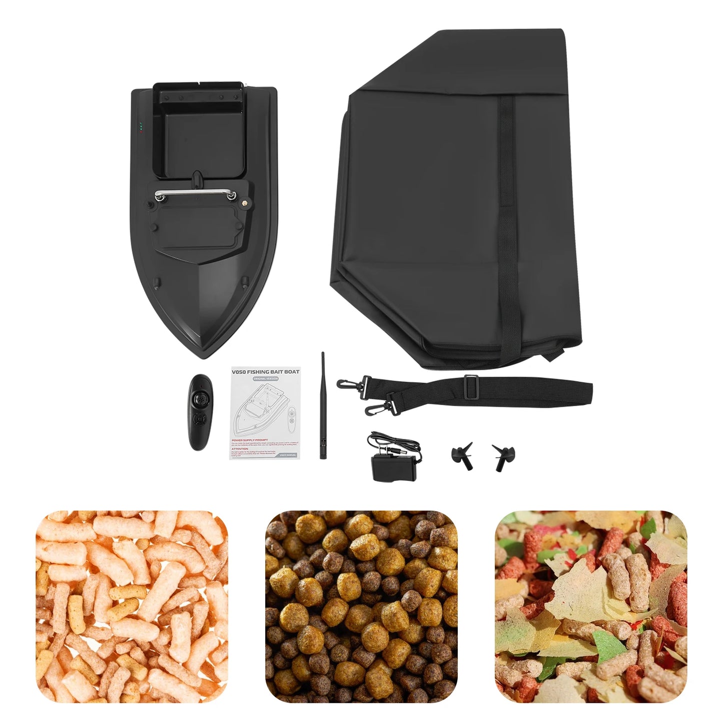 Fishing Bait Boat High Speed Fishing Bait Boat Remote Control Boat for Pool and Lake Bait Boats