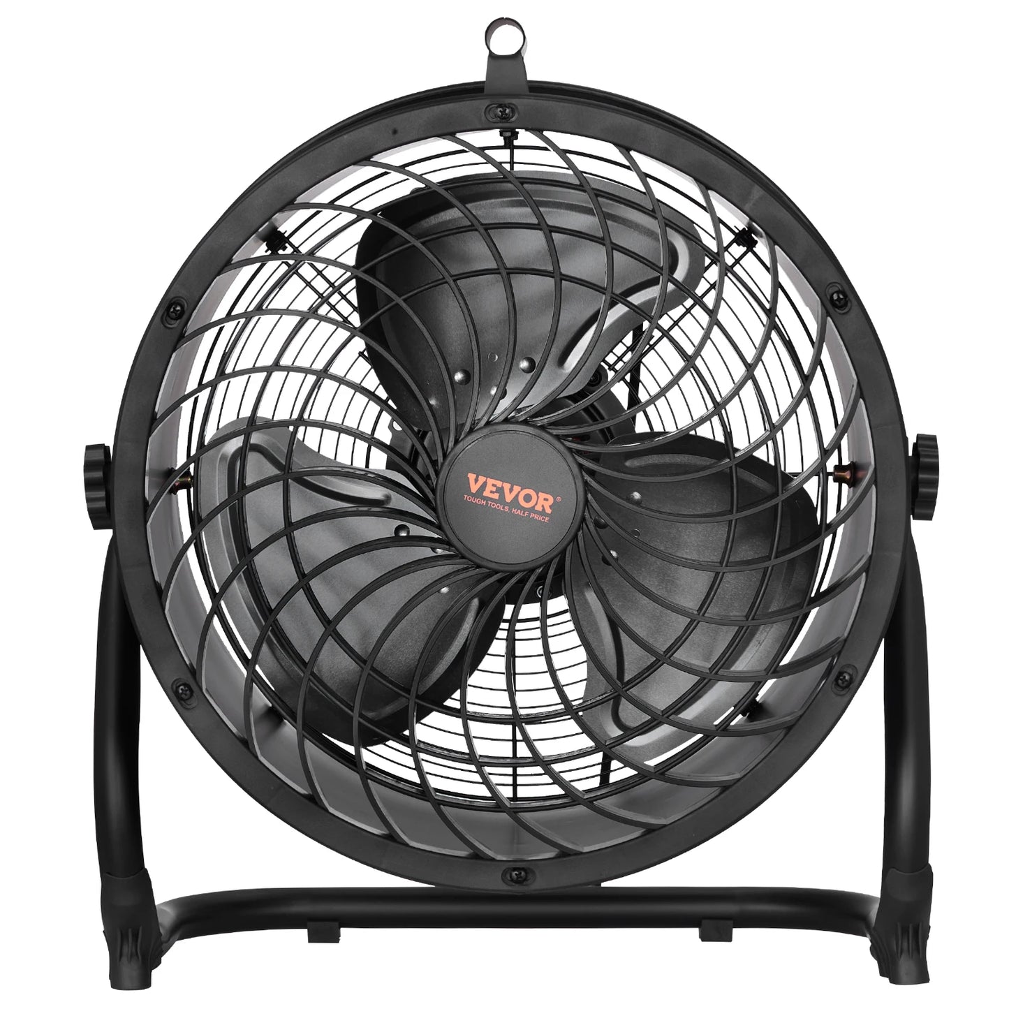14 Inch Floor Fan 3 Speeds  Adjustable Tilt High-Velocity Industrial Fan
