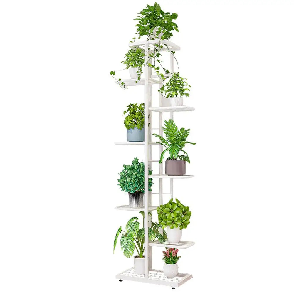 8 Tier Metal Plant Stand Metal Rack, Multiple Flower Pot Holder Shelves Corner Rack, Planter Shelf Display Rack Storage