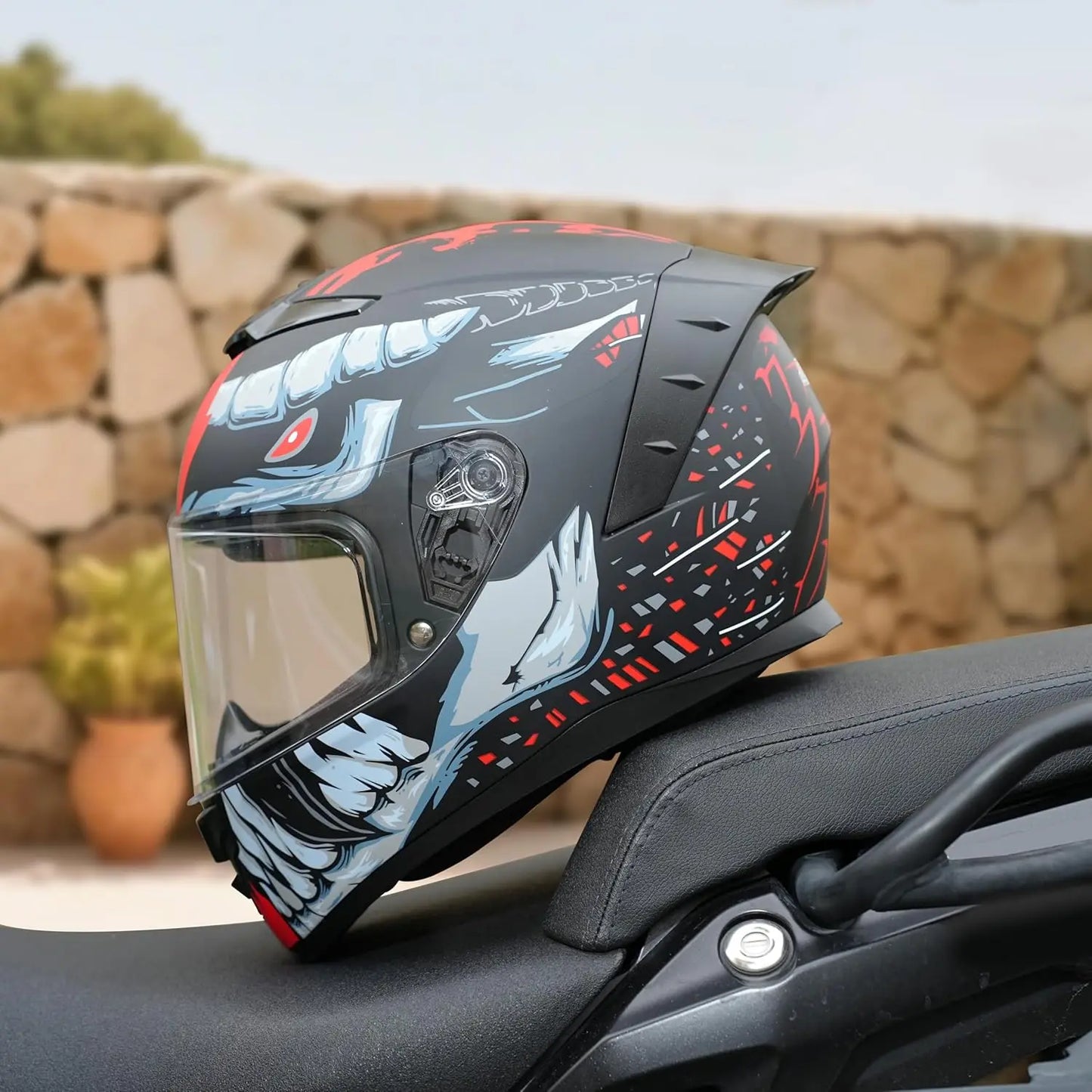 Motorcycle Helmets Full Face WS-611 Street Bike Motorbike Helmet for Adults Men Women DOT Approved