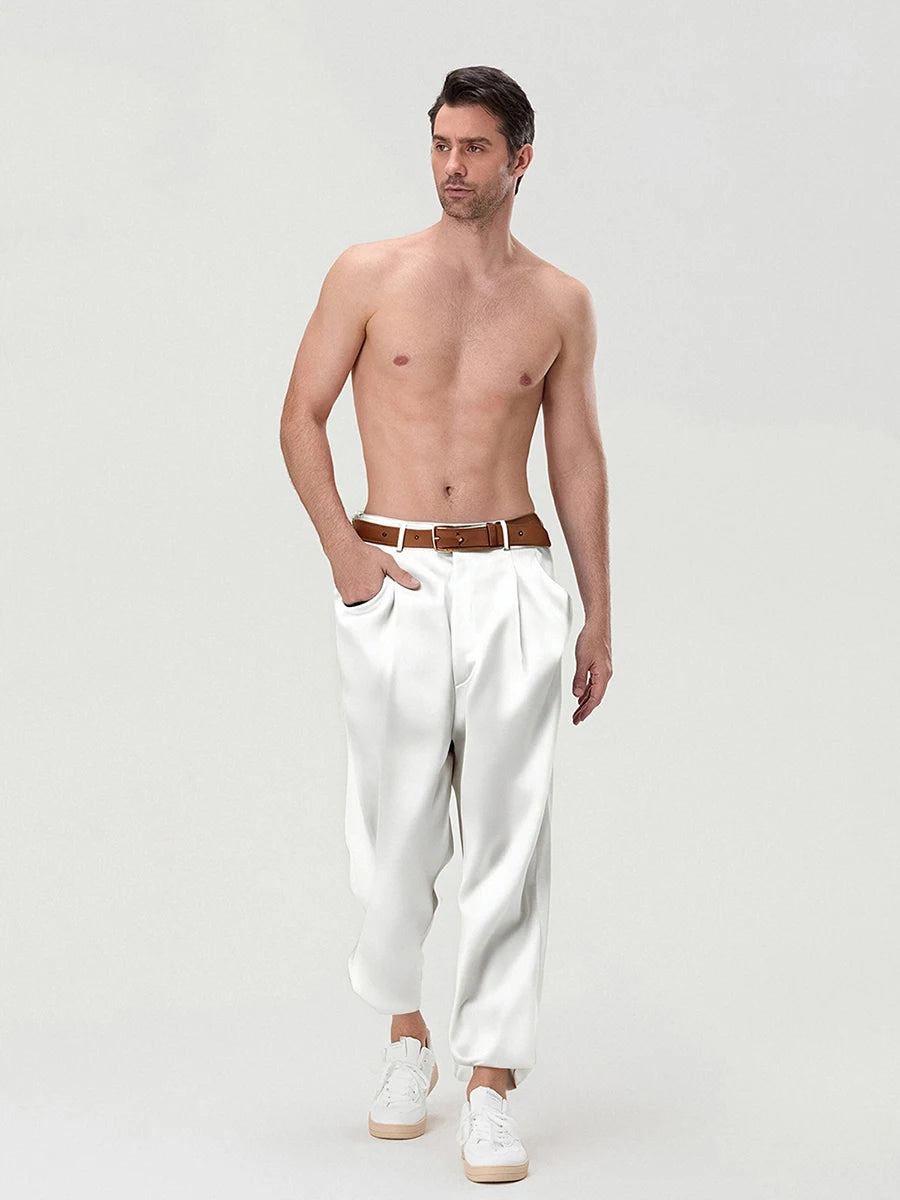 Classic Men s Formal Trousers  Fit Dress Pants Business Office Work Straight Leg Suit Trousers with Pockets for Spring