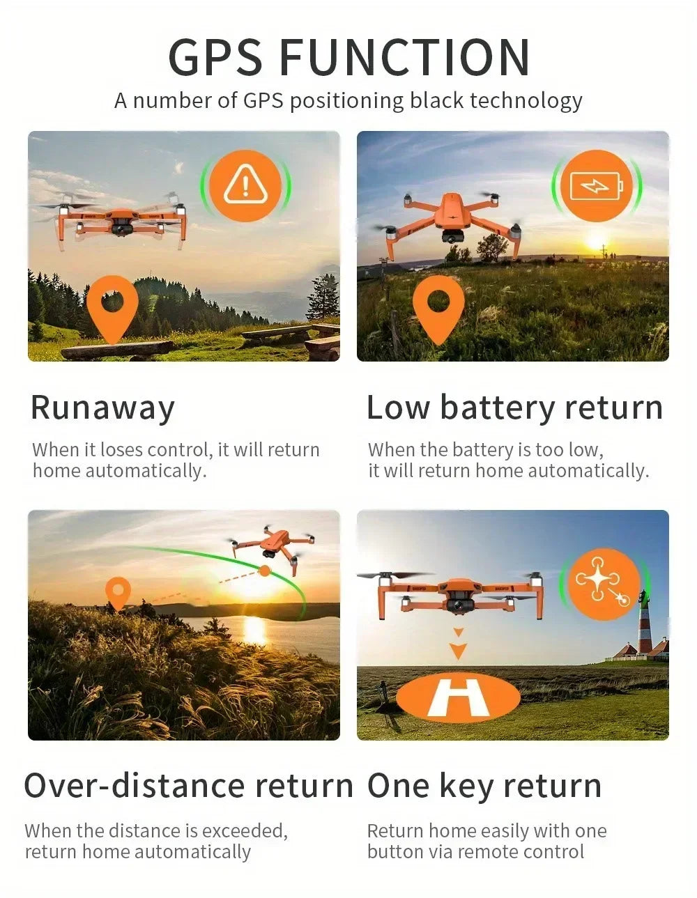 KF102 4K HD GPS Drone with Dual Camera 2-Axis Gimbal Optical Flow WiFi FPV Foldable Quadcopter Toy Perfect Gift for Kids Adults