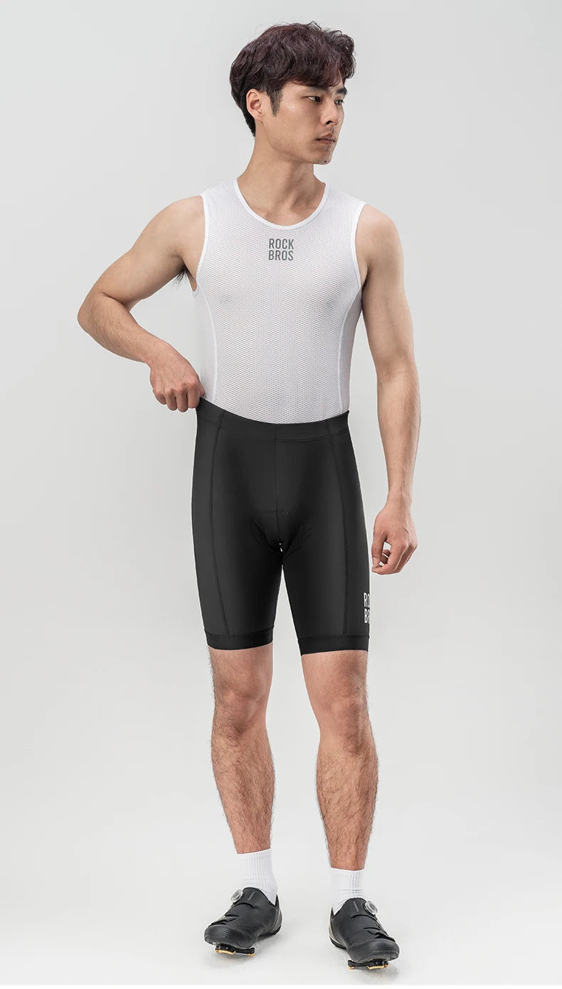 ROCKBROS Men's Cycling Shorts 3D Gel Pad Cycling Underwear Anti-Slip Breathable Bike Bicycle Liner Shorts Men MTB Road Riding