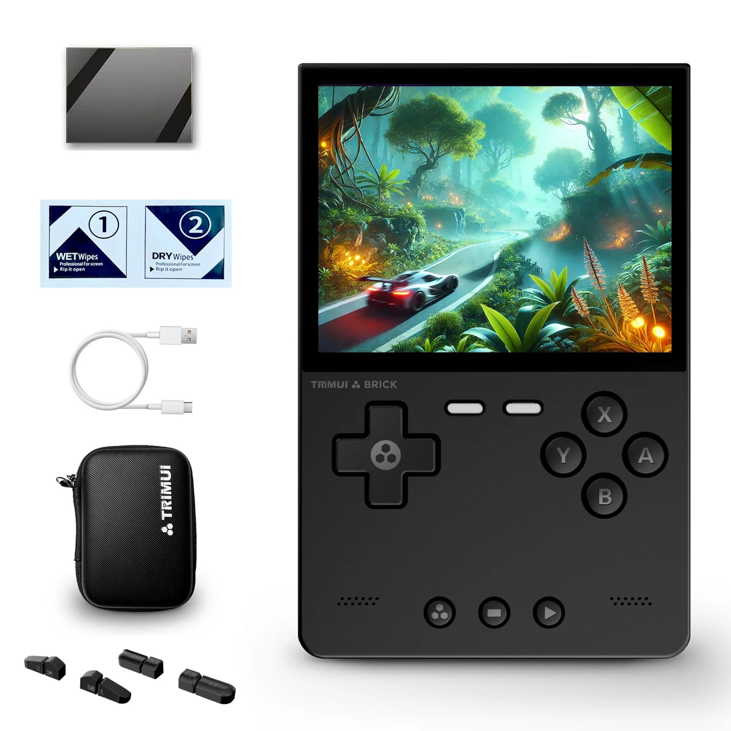 Trimui Brick Retro Handheld Gaming Console - 3.2-Inch HD IPS Screen, Allwinner A133P Chip, Supports Up to 1TB Expansion