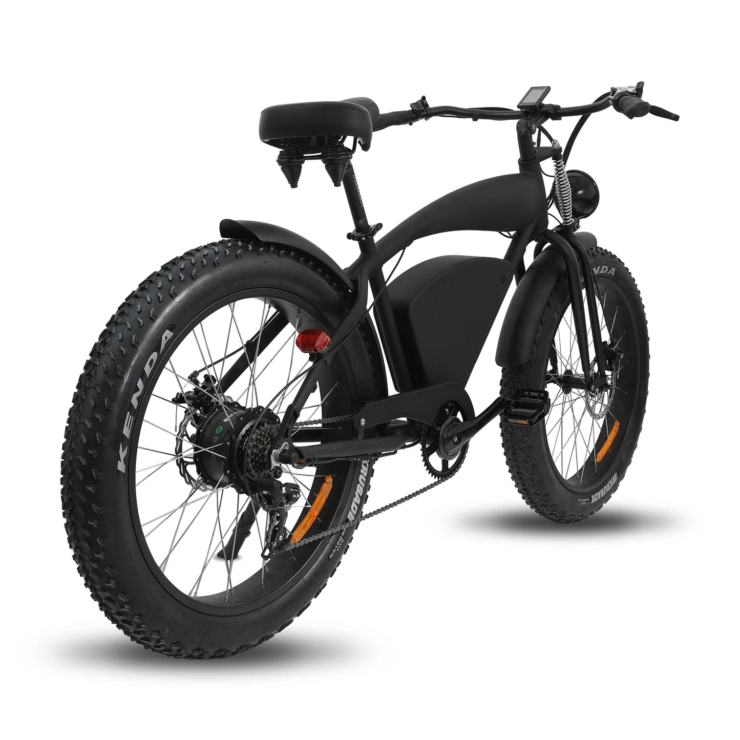 Electric Mountain Bike 48V 37MPH All-Terrain Fat Tire E-Bike, 45 Mile Dual Suspension Off-Road Beach with LCD Display UL