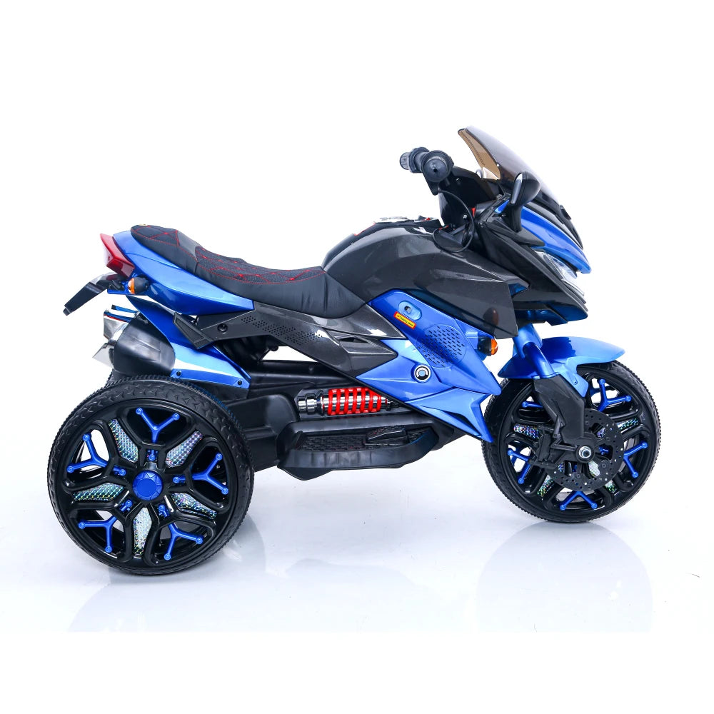 12V Kids Motorbike: Features Training Wheels, Manual Hand Throttle Control, Sparkling LED Tires, and a Premium PU Seat