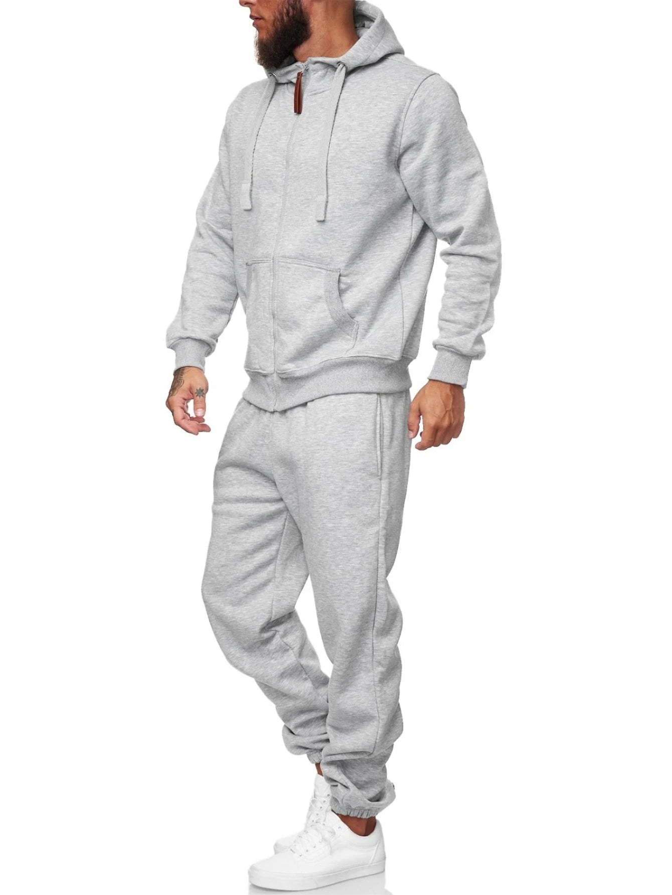 Sweat suits men Tracksuits 2 Piece sets Athletic Jogging suits Hoodie Casual Long Sleeve Zipper Outfits for men