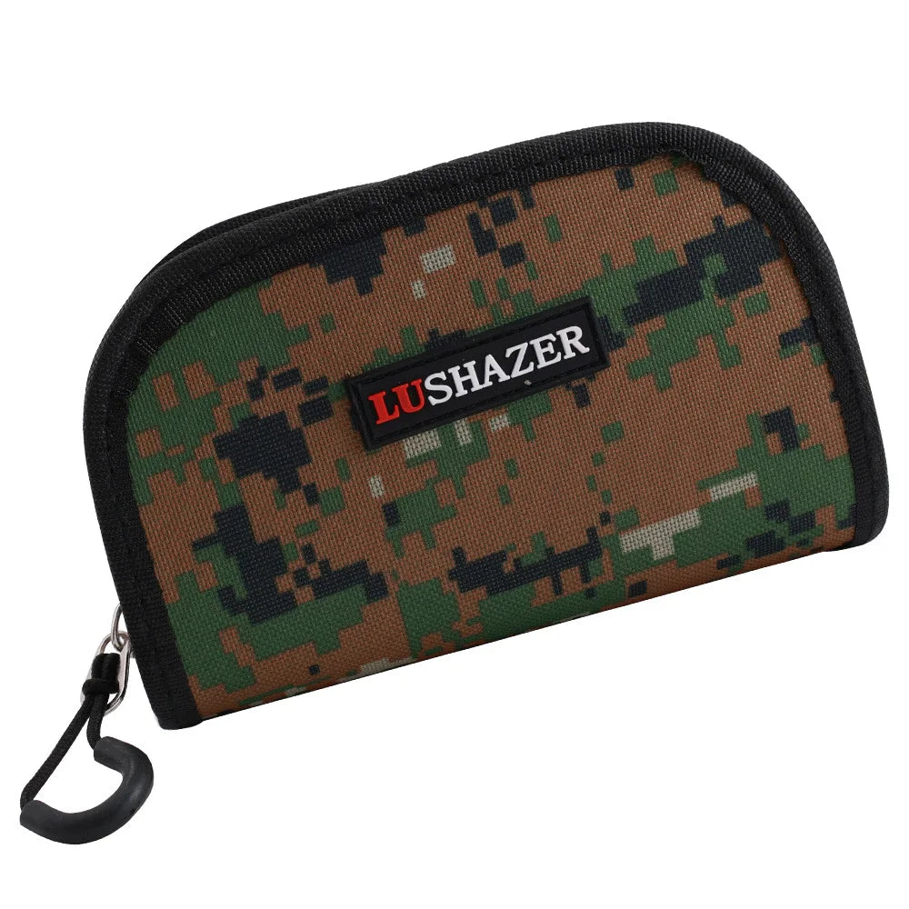 Outdoor Portable Fishing Bag Large Capacity Canvas Zipper Sequins Spoon Lure Bait Tackle Box Fishhooks Hand Spinner Storage Case