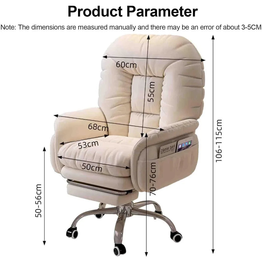 "ergonomic reclining sofa chair with padded seat and armrests for home office desk comfort"