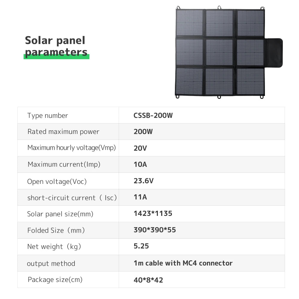 200W/300W Solar Power Monocrystalline Outdoor RV Solar Panel Module for Off Grid Waterproof/Portable Solarpanels