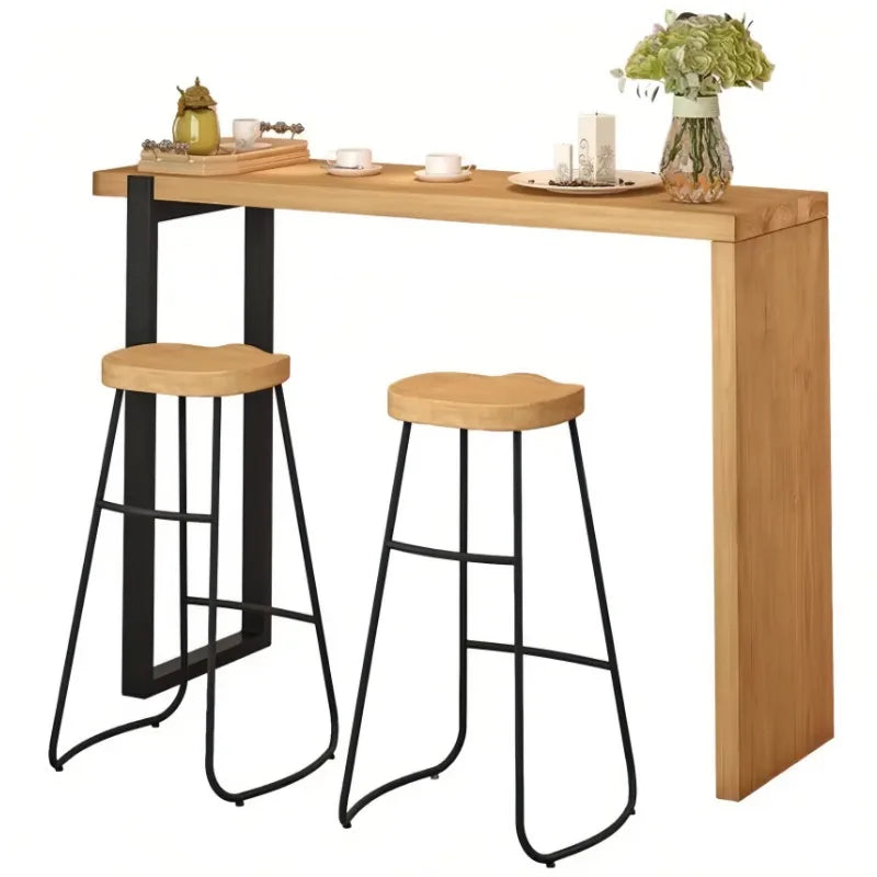 Bar Table High Folding Counter Cocktail Round Bistro Stool Home Kitchen Restaurant Cafe Club Decor Breakfast Cafe Living Room