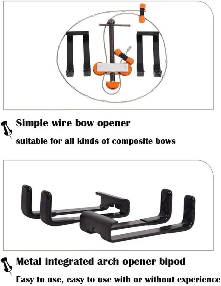 Compound Bow Press Quad Limb Brackets Portable Handheld Archery Tool Target