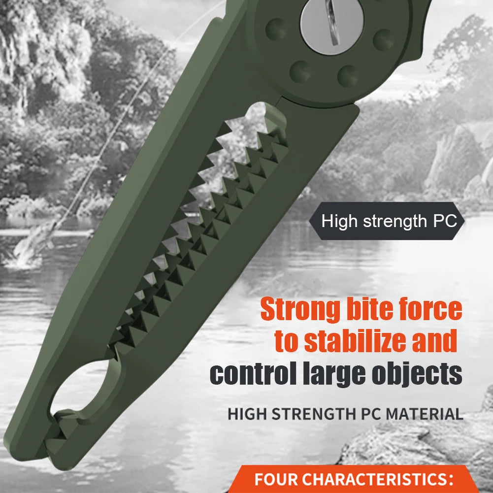 Fish Grip Fishing Plier Adjustable Fish Line Cutter Scissors Multifunction Fishing Body Clamp Fishing Accessories