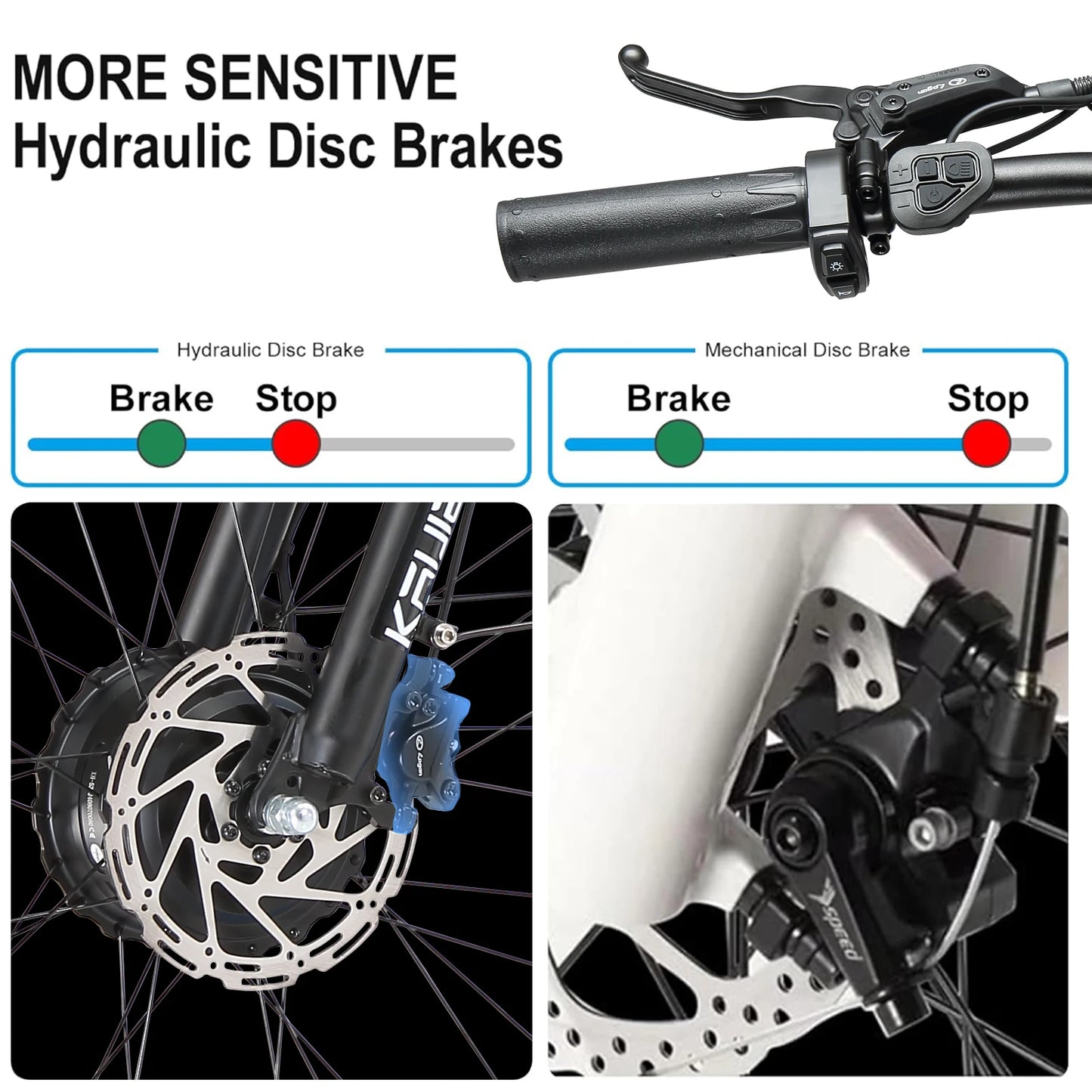 Electric Bike 3000W Dual Motor 52V 26AH Battery Hydraulic Brake