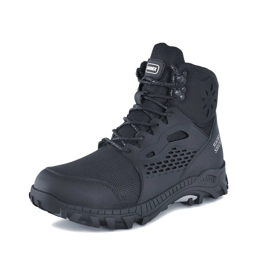 SUADEX S1 Safety Boots Men Work Shoes Anti-Smashing Steel Toe Work Safety Shoes Male Female Boots Anti-slippery EUR Size 37-48