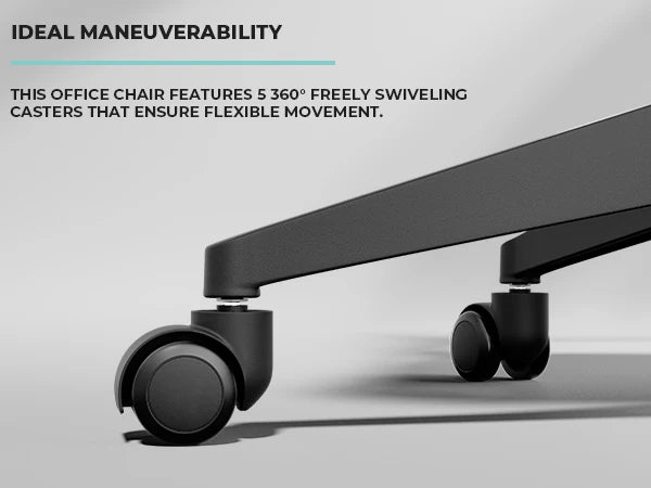 SUKIDA Mesh Office Chair, Ergonomic Desk Chair with Upholstery, Executive Chair with Armrests,Height-Adjustable Computer Chair