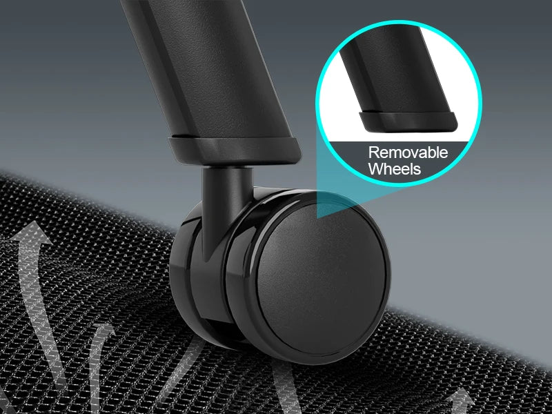 20-Pack Stackable Conference Room Chairs, Folding Office Chairs with Removable Wheels and Mesh Back