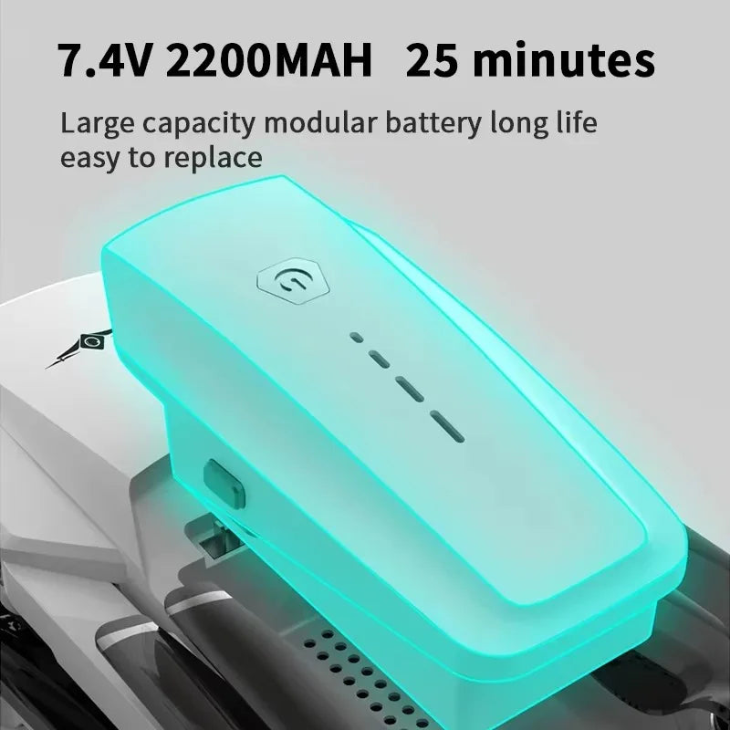 KF102 4K HD GPS Drone with Dual Camera 2-Axis Gimbal Optical Flow WiFi FPV Foldable Quadcopter Toy Perfect Gift for Kids Adults