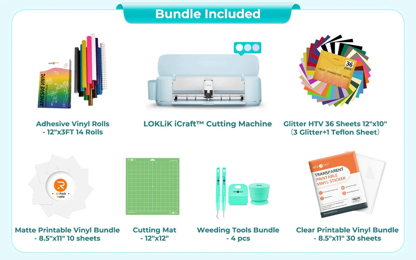 LOKLiK Vinyl Cutter Machine for all Crafts Create Customized Cards Smart Cutting Machine Compatible with iOS Android Windows Mac
