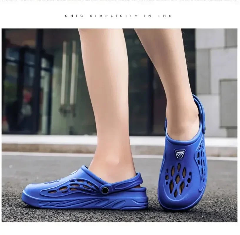 Plus Size 47 48 49 Men Summer Clogs Sandals EVA Slippers Men and Women Garden Shoes Beach Sandals Couple's Outdoor House Slides