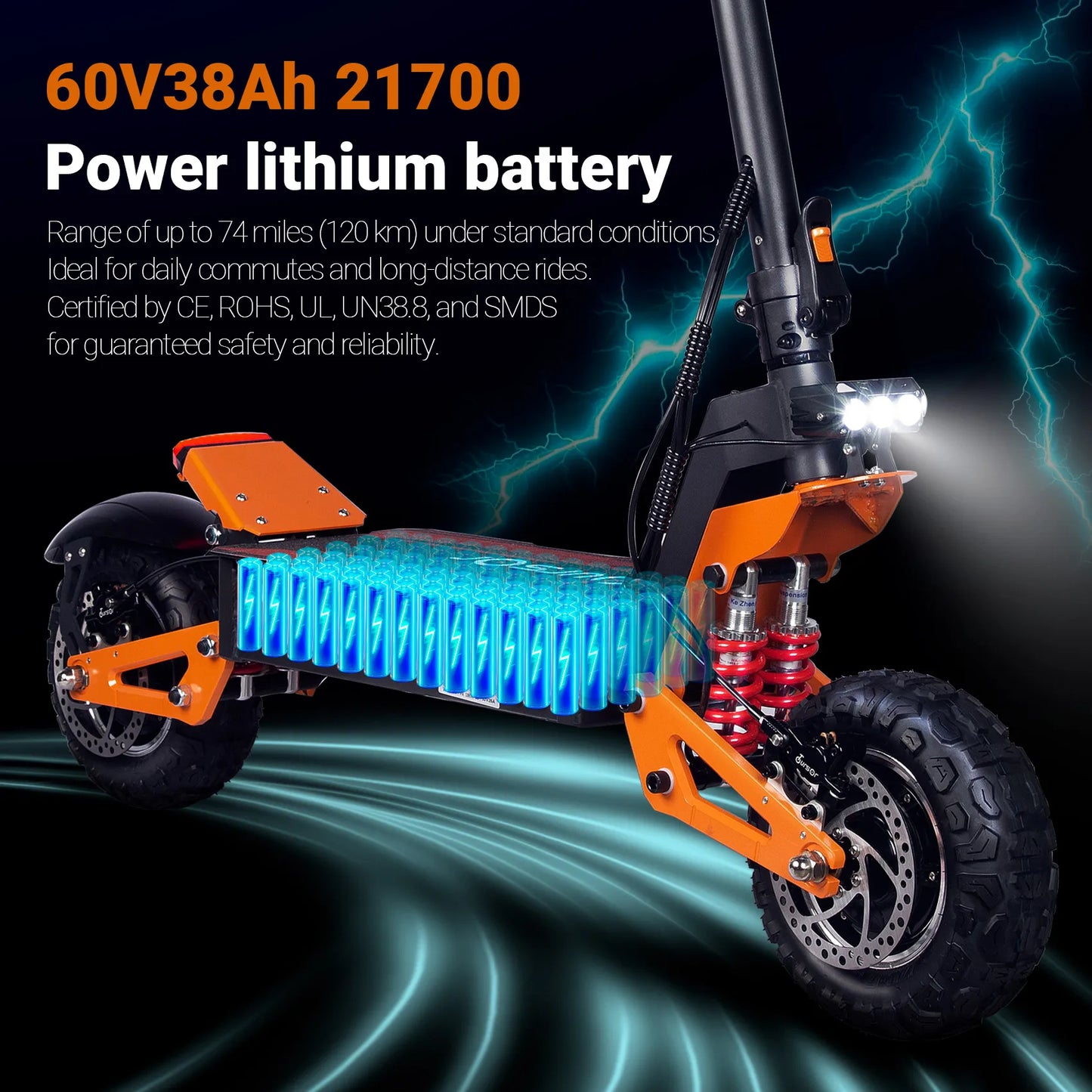 TOURSOR X5 USA EU UK E Scooters 6000W Dual Motor 60V40ah Electric Scooter Adult 11 Inch Off-road Vacuum Tire E-Scooter