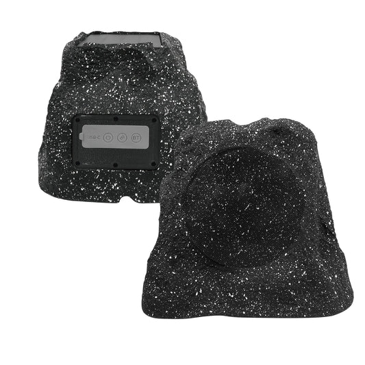 Herdio 8" Rock Bluetooth Speakers Outdoor Waterproof IPX7 Wireless Solar 240W TWS Connection Powered With Rechargeable Battery