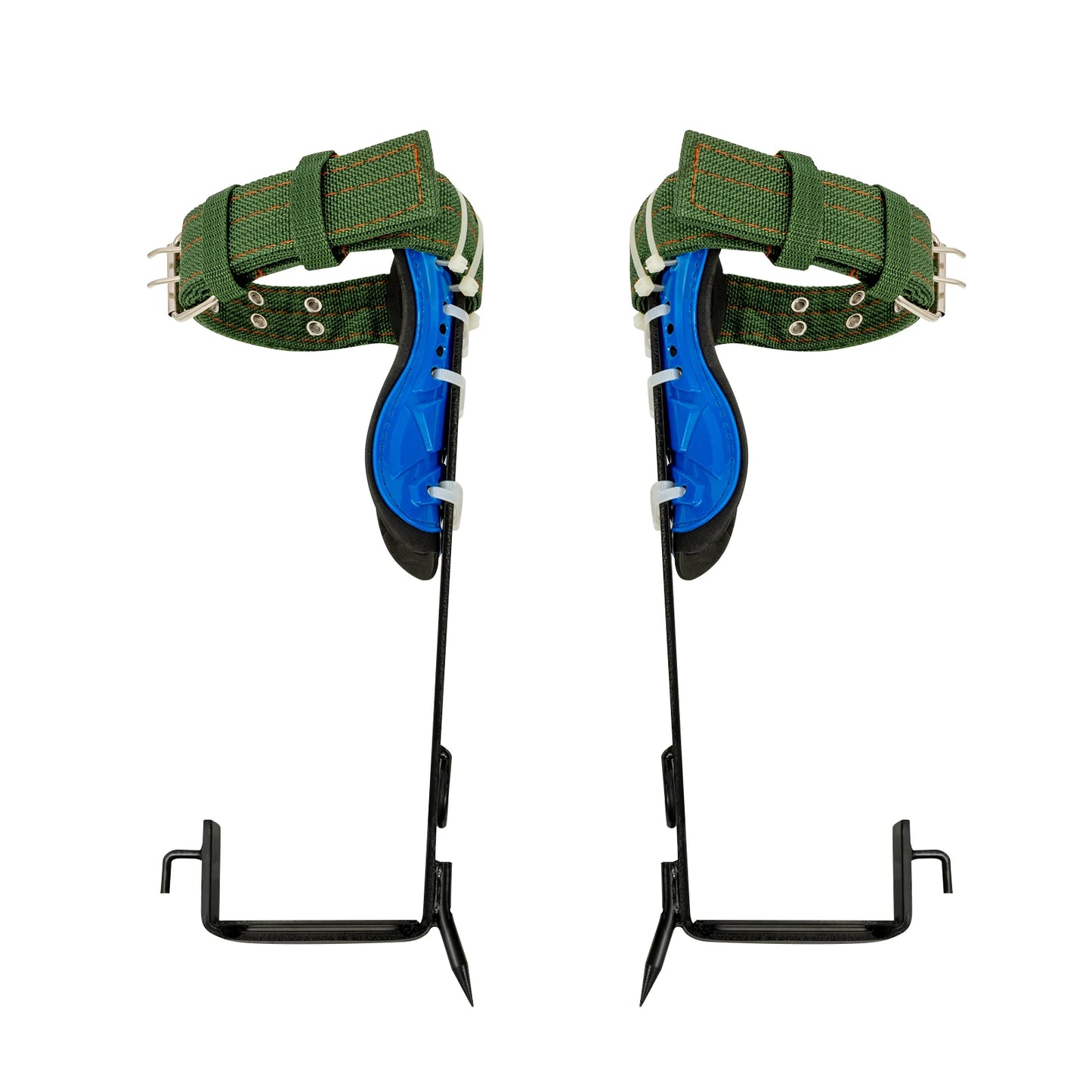 Tree Climbing Spike Set Portable Piercing Tree Climbing Tool with Safety Belt Load 100kg for Climbing Logging Picking Hunting
