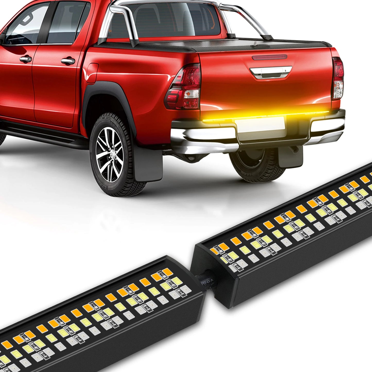 60" Tailgate LED Strip Bar Brake Turn Signal Tail Light LED Tailgate Light Bar Brake Backup Running Strip Led Lights