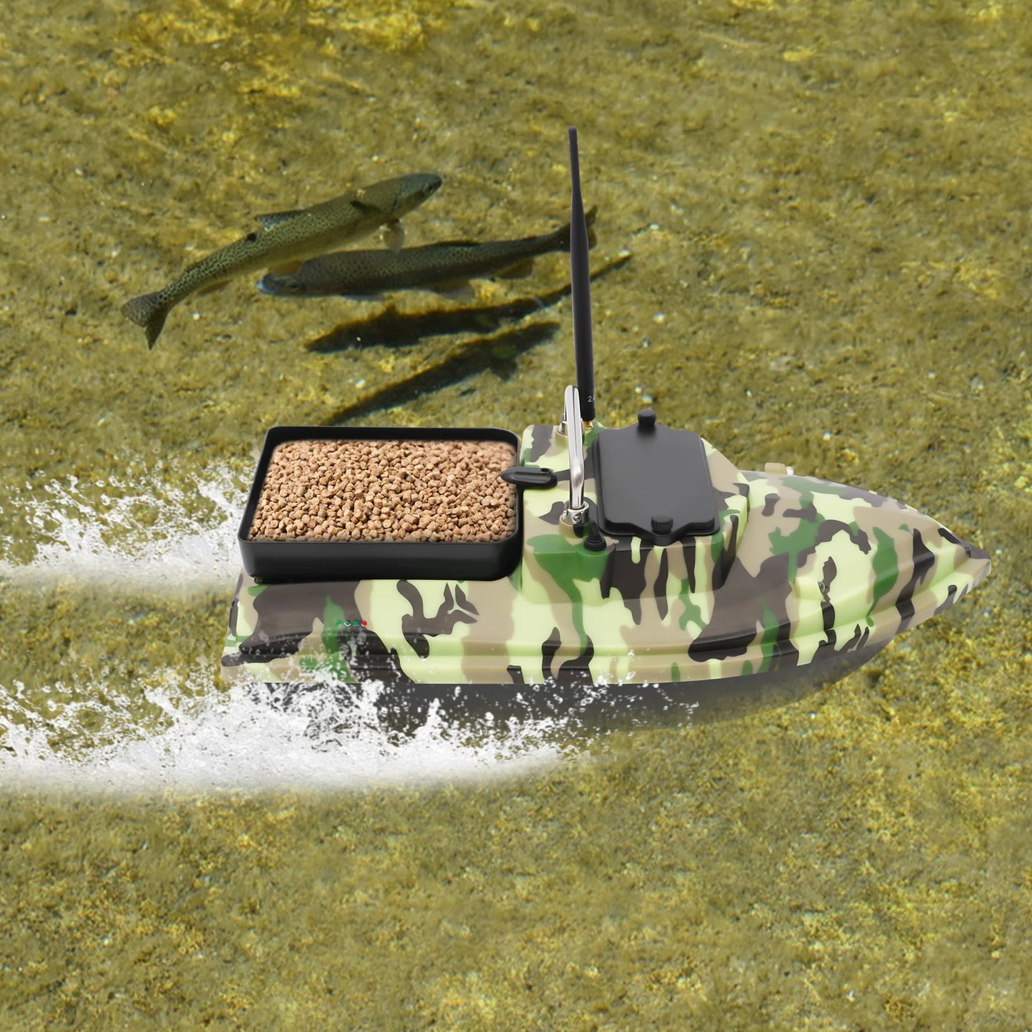 Fishing Bait Boat High Speed Fishing Bait Boat Remote Control Boat for Pool and Lake Bait Boats