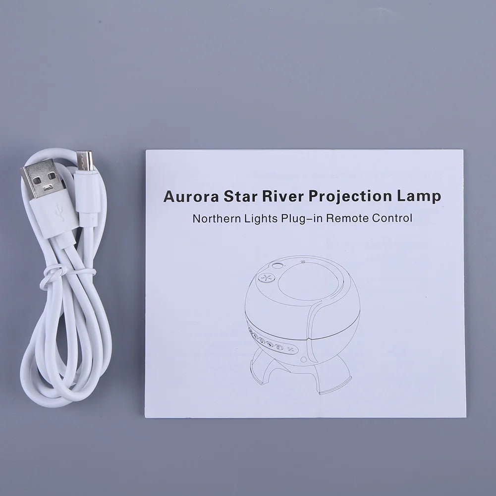LED Northern Lights Aurora Projector Galaxy Star Night Light Projector Galaxy Starry Projection Lamp Aurora Lighting for Bedroom
