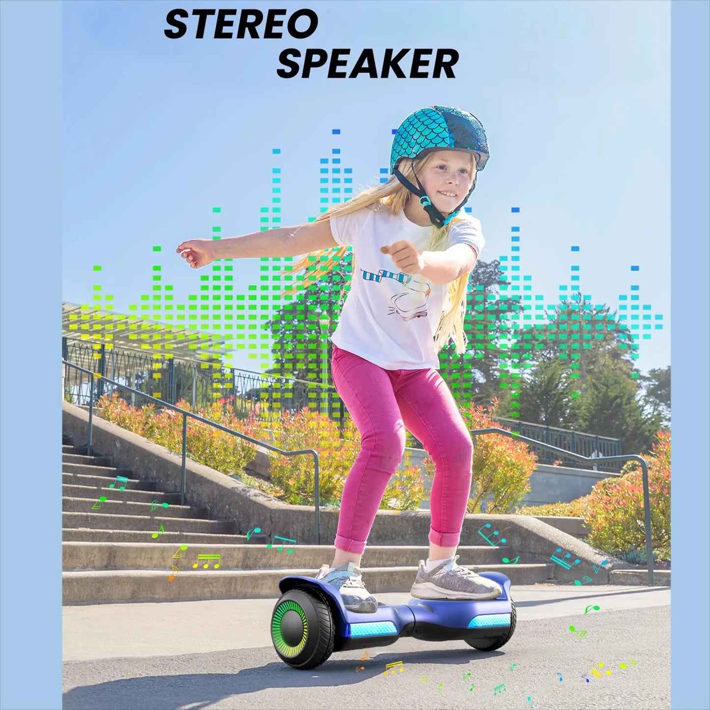 6.5''Self Balancing Hoverboard -All Terrain Hoverboard for Kids w/ LED Light&Bluetooth Speaker