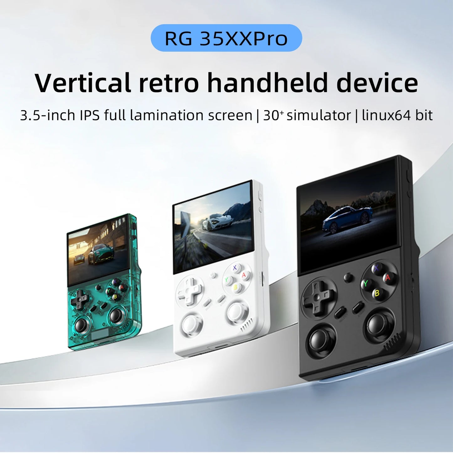 Anbernic RG35XX Pro Handheld Game Console 3.5" IPS HD Screen Linux 64-bit RG 35XXPRO WIFI Retro Video Gaming Player 5000+ Games