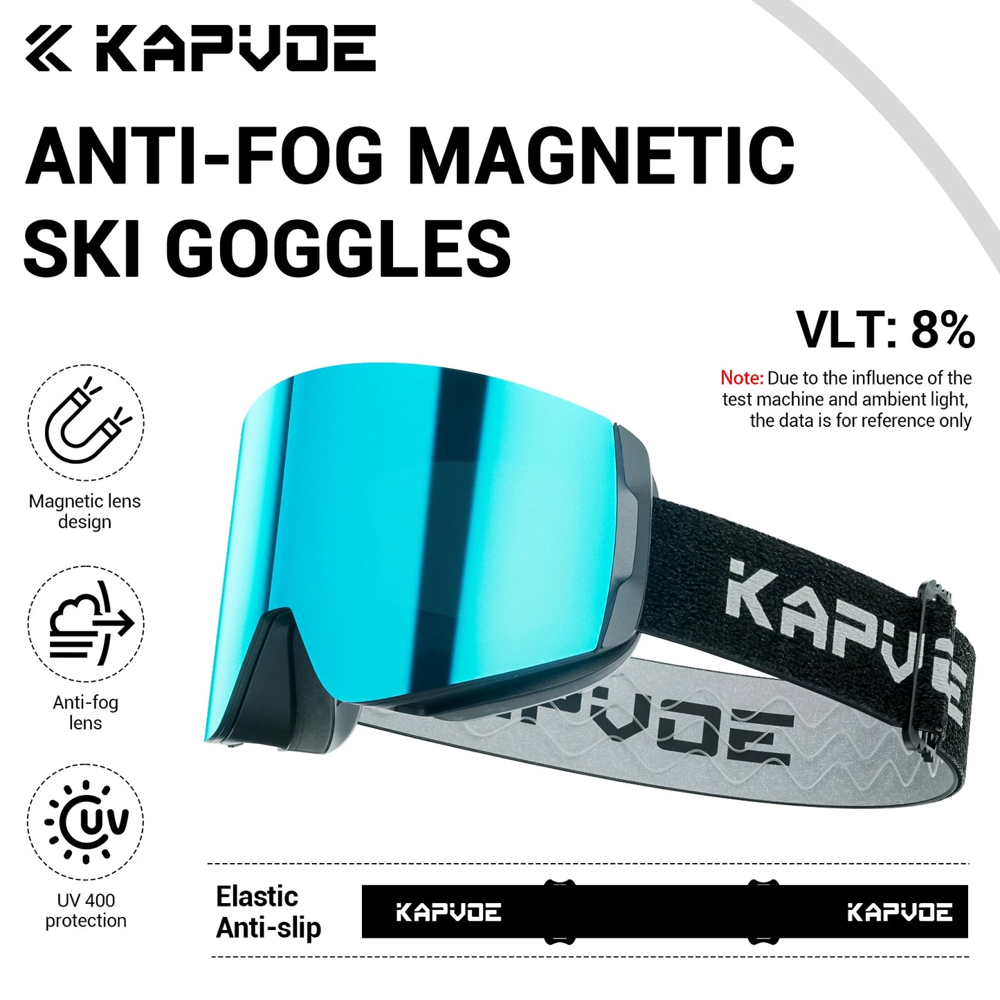 KAPVOE Ski Goggles Double Layers Anti-fog Big Ski Glasses Skiing Mask Snowboard Eyewear Outdoor Men Women UV400 Snow Goggles New