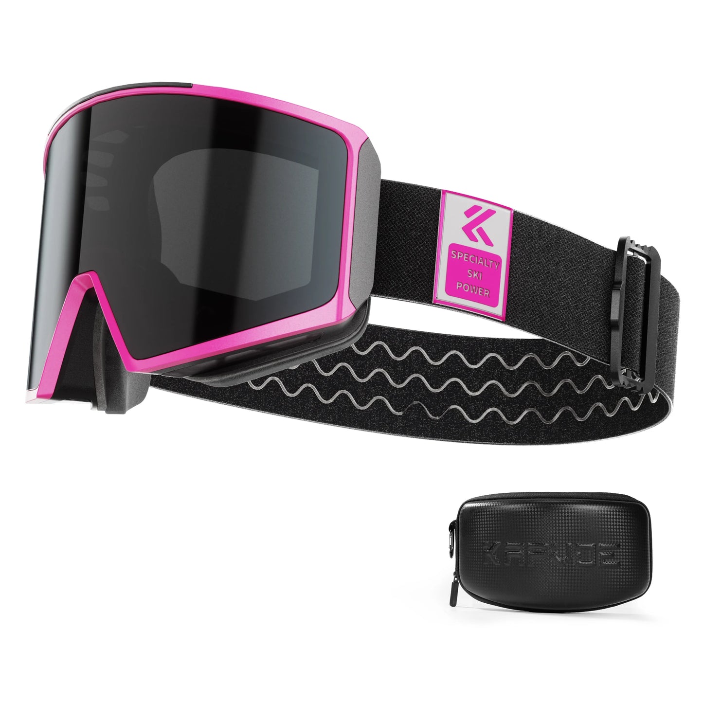 KAPVOE OTG Ski Goggles UV400 Magnetic Attraction Anti-Fog Skiing Goggles Men Snowboard Glasses Women Outdoor Snow Sunglasses