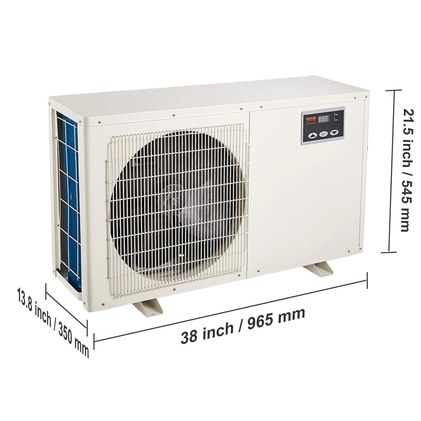 SucceBuy Aquarium Chiller 0.25/0.33/0.1/1.5HP Hydroponic Water Chiller Quiet Refrigeration Compressor for Fresh Water Fish Tank