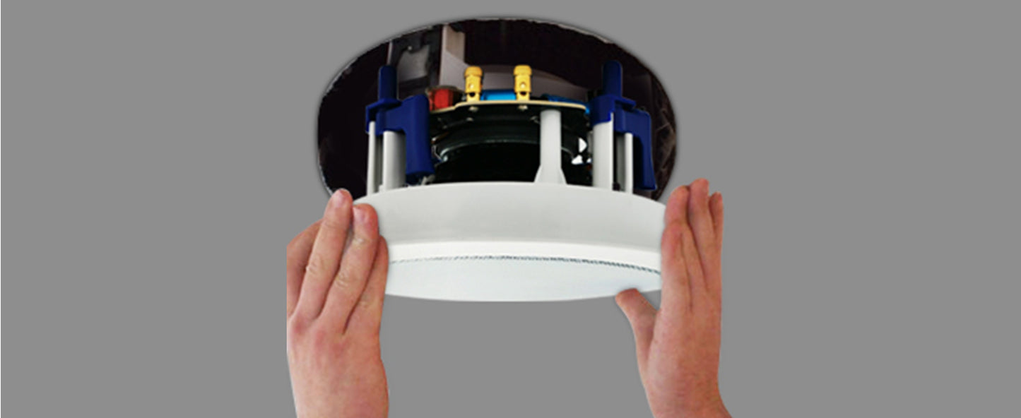 Herdio 5.25” 4PCS Flush Mount Bluetooth Ceiling Speaker System Max Power 600W Great For Humid Indoor Outdoor Kitchen Bedroom