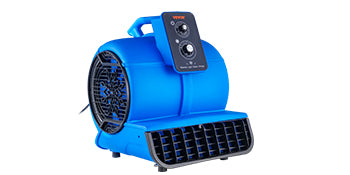 SucceBuy Pivoting Utility Fan 600 CFM High Velocity Floor Blower 300° Blowing Angle Air Mover for Drying Cooling Ventilating