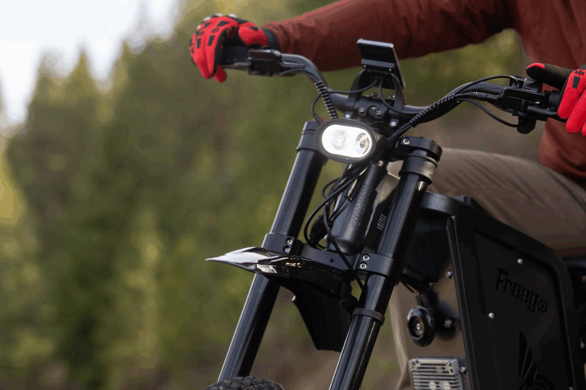 Freego Electric Dirt Bike for Adults X2 Pro Electric Motorcycle 6000W Motor 1800wh Battery Full Suspension 50MPH off-road E-Bike