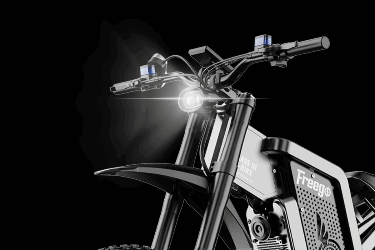 Freego Electric Dirt Bike for Adults X2 Pro Electric Motorcycle 6000W Motor 1800wh Battery Full Suspension 50MPH off-road E-Bike