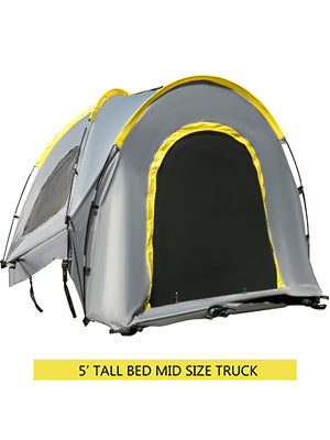 SucceBuy 5-8 FT Waterproof Truck Tent Car Accessories Bed for Full/Mid Size Truck 2-Person Sleeping Capacity for Camping Hiking