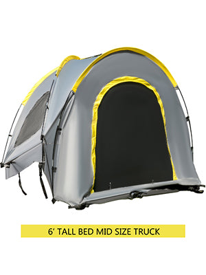 SucceBuy 5-8 FT Waterproof Truck Tent Car Accessories Bed for Full/Mid Size Truck 2-Person Sleeping Capacity for Camping Hiking