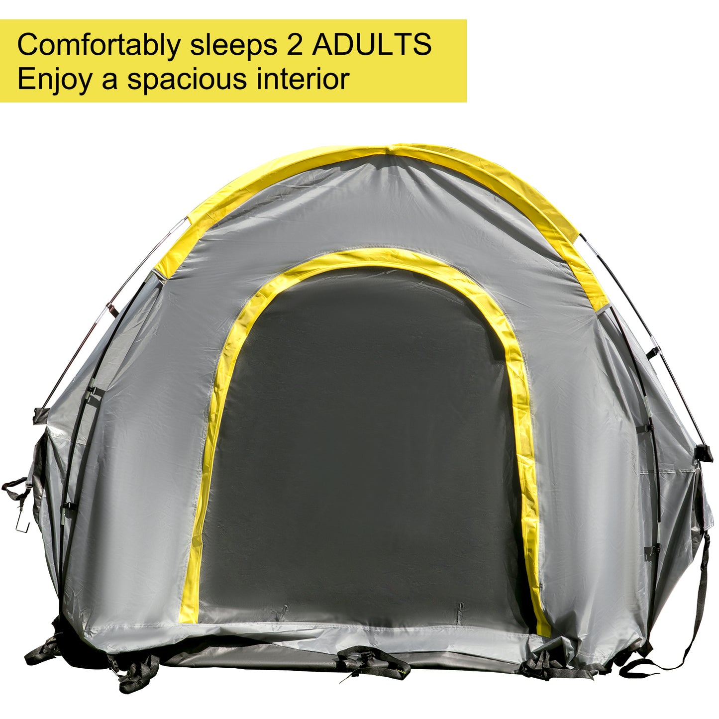 SucceBuy 5-8 FT Waterproof Truck Tent Car Accessories Bed for Full/Mid Size Truck 2-Person Sleeping Capacity for Camping Hiking